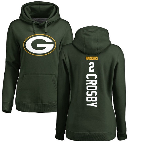 Green Bay Packers Green Women 2 Crosby Mason Backer Nike NFL Pullover Hoodie